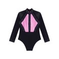 thumbnail image 3 of MSemis Kids Girls Gymnastic Leotard Bodysuit Tops Roller Skating Dance Costume Pink 10, 3 of 5