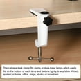 thumbnail image 5 of Uxcell 0.47" Hole Dia. Universal C Clamp Table Lamp Mic Arm Mount Desk Clamp White 2 Pcs, 5 of 6