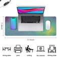 thumbnail image 5 of Extended Gaming Mouse Pad, Japanese Blue Wave XL, Non-Slip Rubber Base, Stitched Edge Desk Pad, 31.5 x 11.8 Inch, 5 of 7
