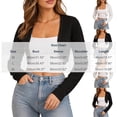 thumbnail image 3 of jjayotai Womens Cardigan Tops Open Front Bolero Shrug Cropped Top V Neck Loose Fitted Blouses Casual Sweater Jacket, 3 of 6