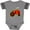Football Heather and Smoke, variant on Inktastic Red Tractor 1st Birthday Boys Baby Bodysuit