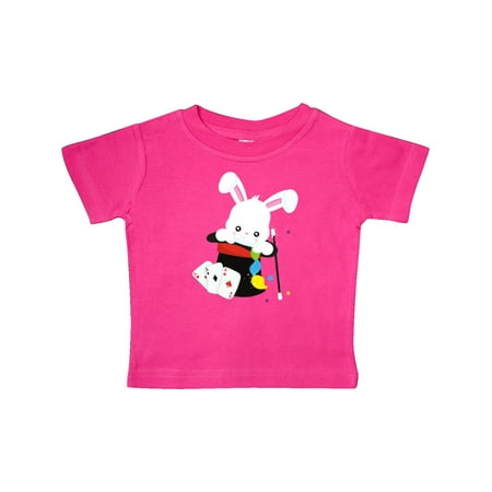 

Inktastic White Bunny Coming Out Of A Hat Magic Trick Gift Baby Boy or Baby Girl T-Shirt