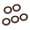 Coffee color, variant on 5Pieces Multifuntional Artificial Tape Wrapping Floral Tape for Artificial Flower Stems Decorative Crafting Applications