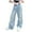 Blue B7 cute clothes for girls 10-12, variant on Bell Bottom for Girls Kids Wide Leg Denim Jeans High Elastic Waist Pants Solid Color Casual Summer Girl's Y2K Bow Rhinestone Baggy Jeans Flare Jeans Juniors