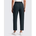 thumbnail image 2 of CRZ YOGA Lightweight Drapey Tapered Ankle Pants for Women 27" Casual Travel Work with Pockets Summer, 2 of 6