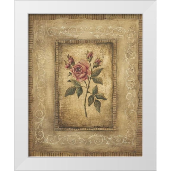 Poloson, Kimberly 12x14 White Modern Wood Framed Museum Art Print Titled - Grand Savin Rose