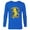 Navy, variant on The Simpsons Soccer Bart Simpson Springfield United - Long Sleeve T-Shirt for Men - Customized-Athletic Heather