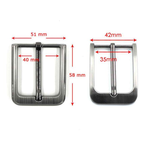 Single Replacement Belt Buckle Prong Pin Waistband Accessory Reusable Removable Slider Alternative Clothing Pants Slider Repairing Replaceable Part 40mm