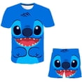 thumbnail image 1 of Ropa informal para niños, conjunto de 2 piezas de Disney, ropa con estilo, camiseta para niño + Pantalones cortos, ropa para niños, chándal para niños, ropa para bebés 9T Gao Jinjia LED, 1 of 2