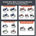 Dirt Bike Training Wheels PW50 TTR50, MX350 MX125 MX400, CRF50 XR50