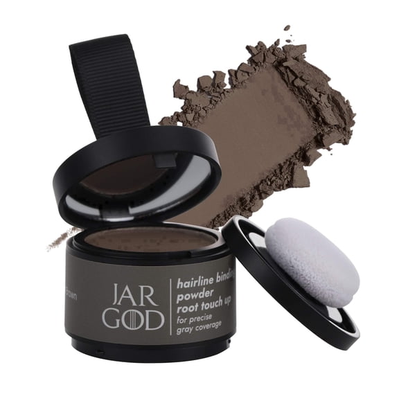 Dark Brown, 4g Hairline Powder Root Touch-Up Temporary Concealing Powder for Women & Men, Instant Gray Coveragey by Jargod
