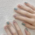 thumbnail image 3 of Heallor-esmalte de uñas en Gel, pegatinas de varios estilos, puntas brillantes, diamante, desmontable, 24 piezas, 3 of 5