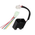 thumbnail image 2 of Ouitble Regulador de Voltaje de Motocicleta, rectificador de Voltaje de Motocicleta Rectificador de regulador de Voltaje de 4 Cables para Motocicleta Barco Motor ATV GY6 50 150cc Scooter, 2 of 5