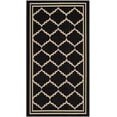 thumbnail image 2 of Safavieh Courtyard Amy Geometric Indoor/Outdoor Area Rug, Black/Creme, 2' x 3'7", 2 of 10