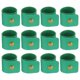 thumbnail image 1 of 12 Pcs Anillos de Servilleta de Cuero Decoración de Mesa Rústica de Acción de Gracias Verde, 1 of 7