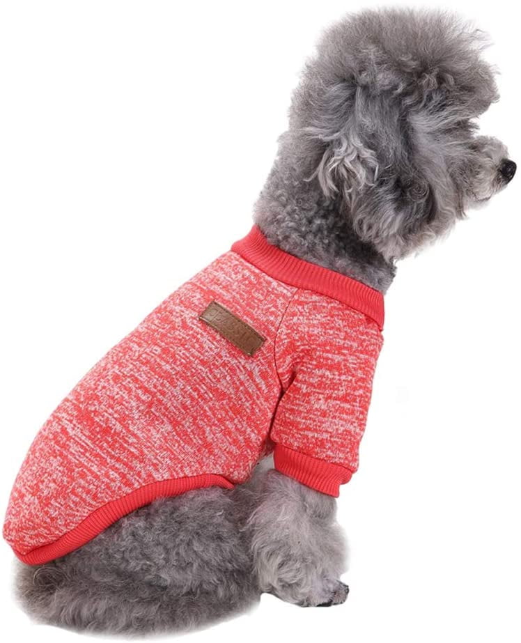 Luxury Woolen Coat Dog Christmas Clothes Female Pet Two Feet Dog Jacket For Chihuahua Yorkshire Winter Warm Apparel For Wedding