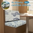 thumbnail image 4 of RV Dinette Cushion Covers  Print RV Seat Covers 2 Pack Camper Cushion Covers Dinette Booth Set Stretch Washable Couch Cover for RV Camper Sofa, 4 of 5