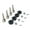 black, variant on RC Car Wheel Conversion Set Axle 1/18 A949 RC Car Model Replacement Parts - black