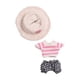 thumbnail image 1 of Ropa para muñecas Baoblaze 6 pulgadas traje con sombrero negro, 1 of 8