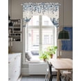 thumbnail image 4 of Blue Coastal Starfish Swag Valances for Windows, Small Curtains Drapes, Beach Nautical Shell Eucalyptus Rustic Kitchen Window Curtains Over Sink Window Treatment Valance for Bedroom/Bathroom 56"x36", 4 of 5