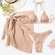 thumbnail image 2 of Conjunto Cómodo de Traje de Baño de Mujeres, Traje de Baño Sexy Y de Moda de Color Sólido para las Vacaciones en la Playa, 2 of 7