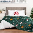 thumbnail image 1 of Manta PAVILIA Green Holiday Christmas, forro polar 152 x 203 cm, 1 of 9