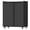 Black (with wheels), variant on Marcree Metal Wall Garage Cabinet, Wall Storage Cabinet with Adjustable Shelf,Locking Wall Storage Cabinets, Steel Wall Mounted Cabinet for Home Office