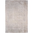 thumbnail image 4 of 5' Gray and Yellow Round Chevron Non Skid Area Rug, 4 of 9