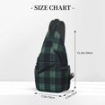 thumbnail image 2 of Women Men Scottish Tartan Plaid Crossbody Sling Bag Casual Chest Bakpack, 2 of 6