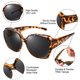 thumbnail image 5 of Gafas de Sol Polarizadas UV400 URUMQI para Mujeres, para Usar Sobre Lentes, 5 of 9