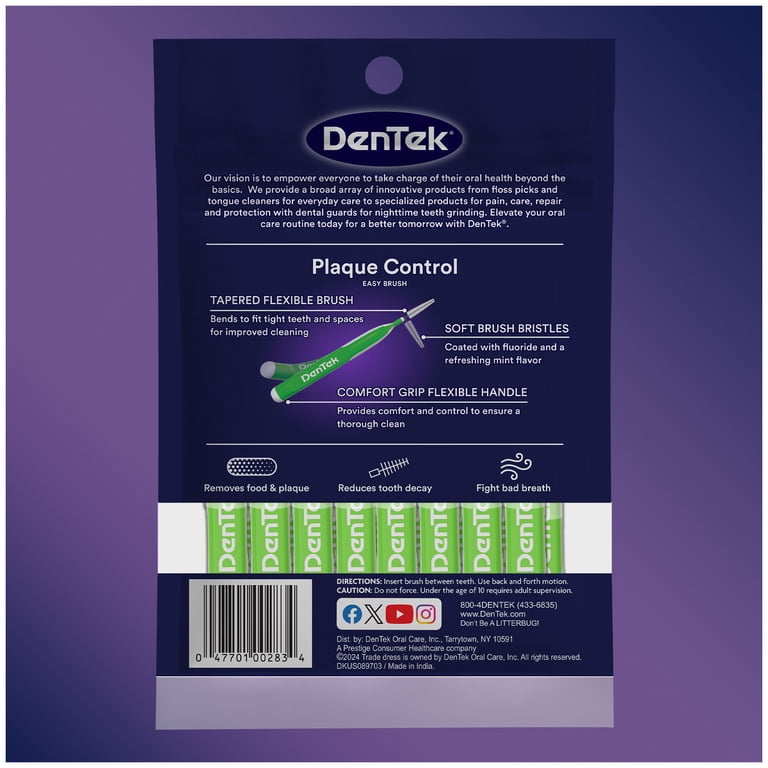 DenTek Easy Brush Plaque Control, Tight, 3 Pack photo 8