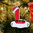 thumbnail image 2 of Fwttom Christmas Letter Ornaments - Exquisite Acrylic Hanging Personalized Christmas Ornaments, Holiday Party Decor for Xmas Tree Garland Wreath, 3.9 inch, Red, 2 of 4