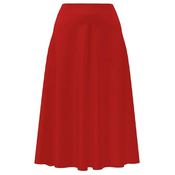 VKY & Co - A-line Knee Length Flowy Skirt - Walmart.com - Walmart.com