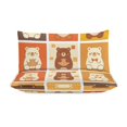 thumbnail image 3 of 3 Pcs Soft Bedding Set, Includes 1 Duvet Cover with Zipper And 2 Pillow,Shams Cartoon Cute Bear Queen(90"×90"), 3 of 8