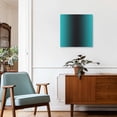 thumbnail image 3 of Framed Canvas Wall Art for Living Room Ombre Black Teal Wall Decor, Gradient Color Turquoise Aesthetic Paintings for Bedroom Office Kitchen Bathroom, Ready to Hang Artwork Wall Pictures 8x8 Inch, 3 of 9