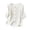 White, variant on Plus Size Womens Clothes Kelon Women's Embroidered Cotton Linen Button Top Crew Neck 3/4 Sleeve T-Shirt 2026 Spring Summer Fashion Clothes, M