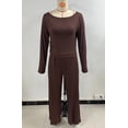 thumbnail image 6 of Yokua Two-piece women's long-sleeved travel suit, comfortable home wear, loose pants, casual sports suit, 6 of 7