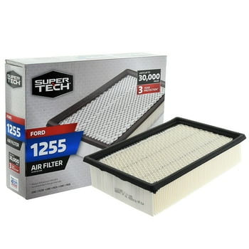 SuperTech Engine Air Filter 1255, Replacement Filter for Ford