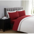 thumbnail image 3 of Truly Soft Everyday Sheet Set Red Polyester 3-Piece Twin Sheet Set, solid color themed, Adult Bedding, OEKO-TEX Certified, 3 of 11