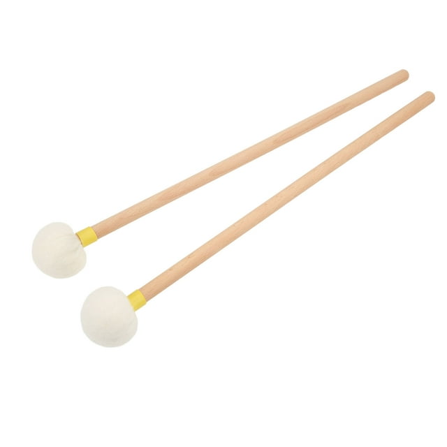 Batterie Maillets Accessoire, Même Percussion Robuste Portable Feutre Tête Batterie Maillet Ensemble Poids Léger pour Jouer Jaune, Rouge, Violet, Noir, Bleu