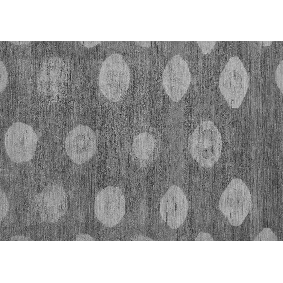 Ahgly Company Indoor Rectangle Abstract Gray Modern Area Rugs, 6' x 9'