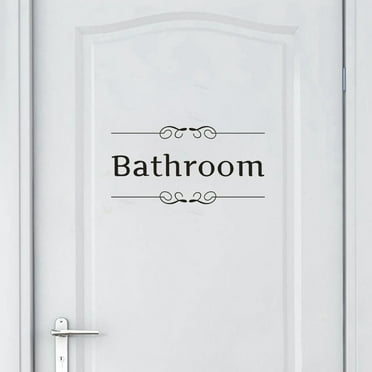 NSESSHome Bathroom Home Decor Wall Sticker Decal Bedroom Door Vinyl Art Mural