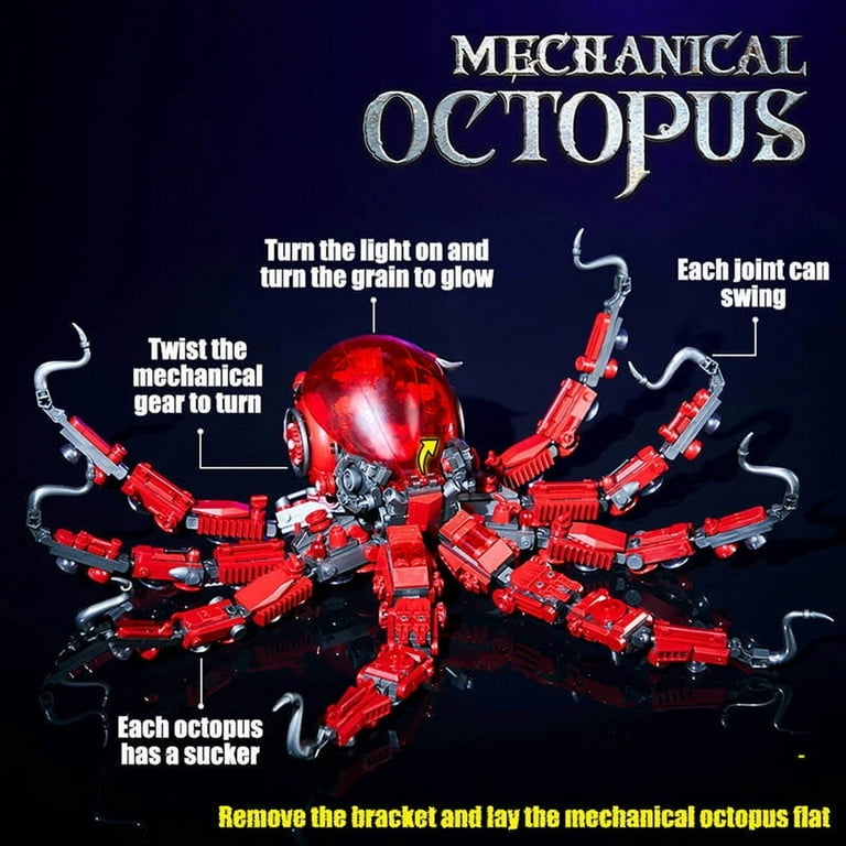 GZBrick Mechanical Octopus Building Sets Compatible with Lego