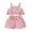 Pink, variant on 2Pcs Kids Little Girl Summer Outfits 4 5 6 Years Sleeveless Ruffle Tank Tops Crochet Flower Shorts Set Clothes