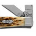 thumbnail image 2 of Case XX Knives Peach Seed Jigged Amber Bone Mini Trapper Stainless Pocket Knife 71170, 2 of 3