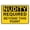 Warning Sign 5, variant on OSHA Caution Keep Ladders Chained Secured From Falling Sign - 12×8 Inches, Metal, Wall or Fence Workplace Safety Decor