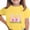Yellow, variant on Annhoo Kids Easter Shirts Boys Girls Print Graphic Block Color Crewneck Unisex Short Sleeve Tops Soft Clothes