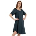 thumbnail image 2 of Inkmeso Nightgowns for WoMen's Short Sleeve W/ Round Neck Nightdress Jersey Tunic Loungewear, 2 of 7
