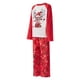thumbnail image 3 of Disfraz Premium Conjunto de pijama familiar de 2 piezas con cintura elástica, estampado de ciervos, traje diario (Red Kid-6-7T) Kuymtek Rojo 6-7- años para Unisex, 3 of 7