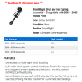 thumbnail image 2 of Front Right Strut and Coil Spring Assembly - Compatible with 2003 - 2005 Honda Pilot 2004, 2 of 2